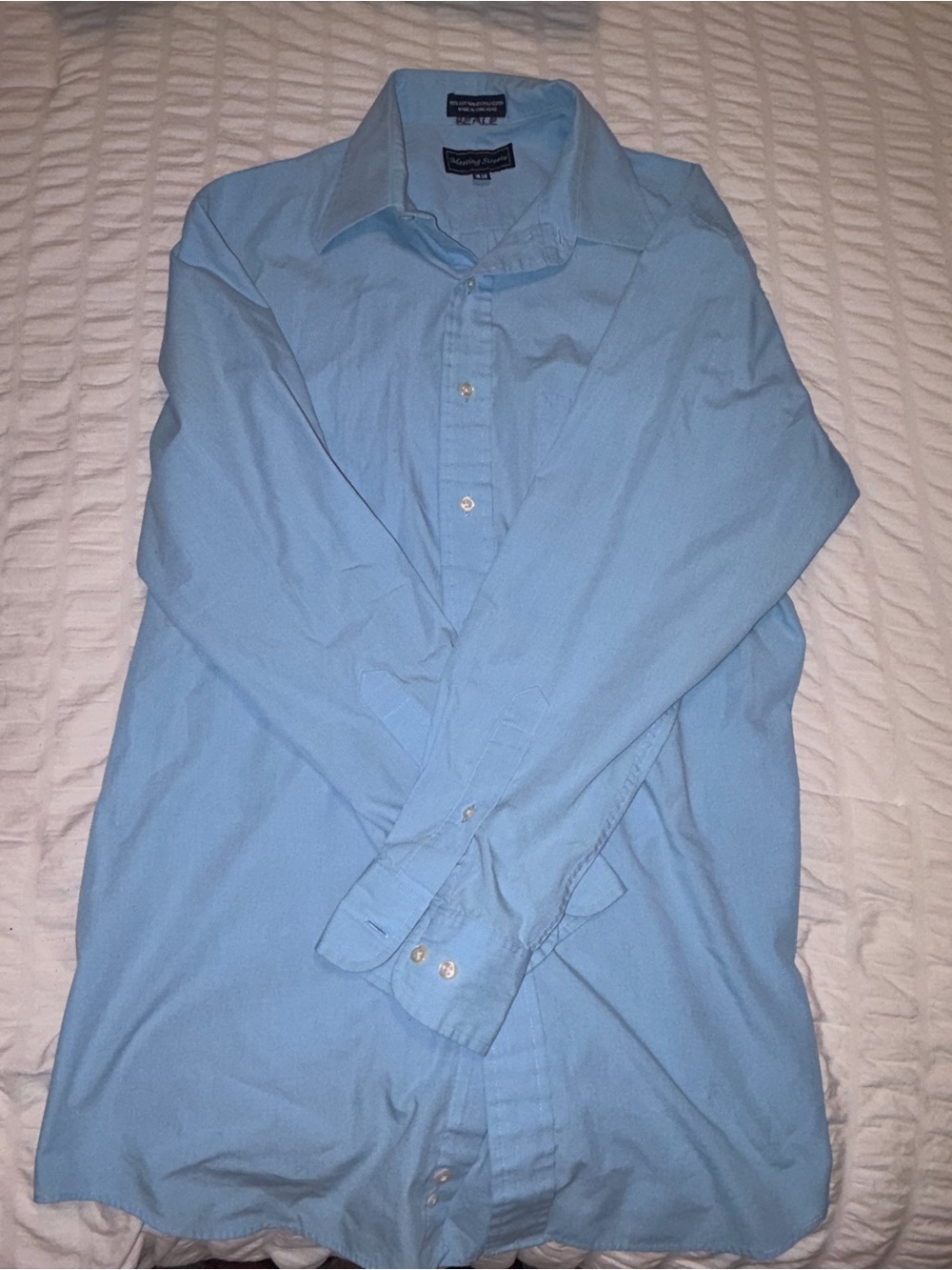 Men's Light Blue Dress Shirt - Classic Button-Down